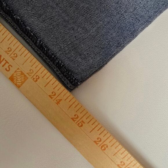 1822 Taylor Denim Cuff Denim Blue Jean Cropped Minimalist Causal Classic Size 8 - Picture 9 of 14